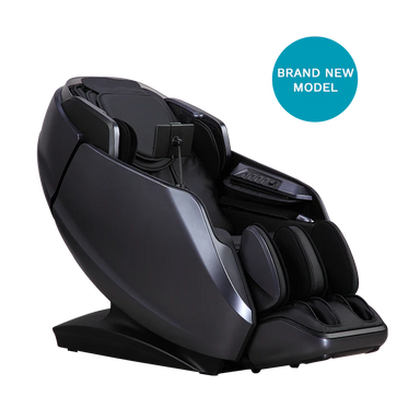 remedial deluxe plus black masseuse massage chair angle view