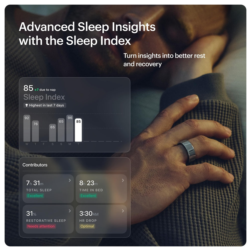 Ultrahuman Ring AIR Smart Ring in Space Silver