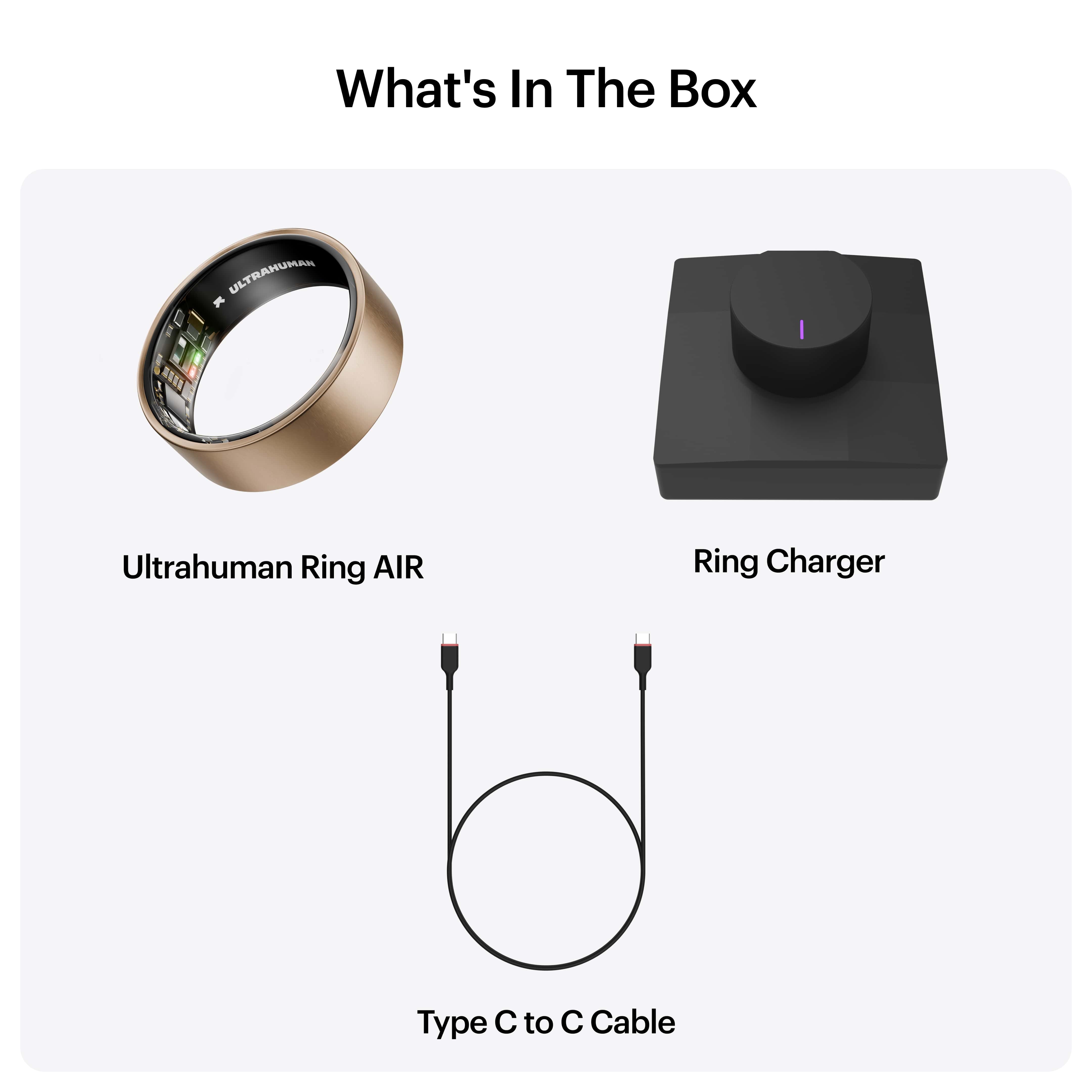 Ultrahuman Ring AIR Smart Ring in Brushed Rose