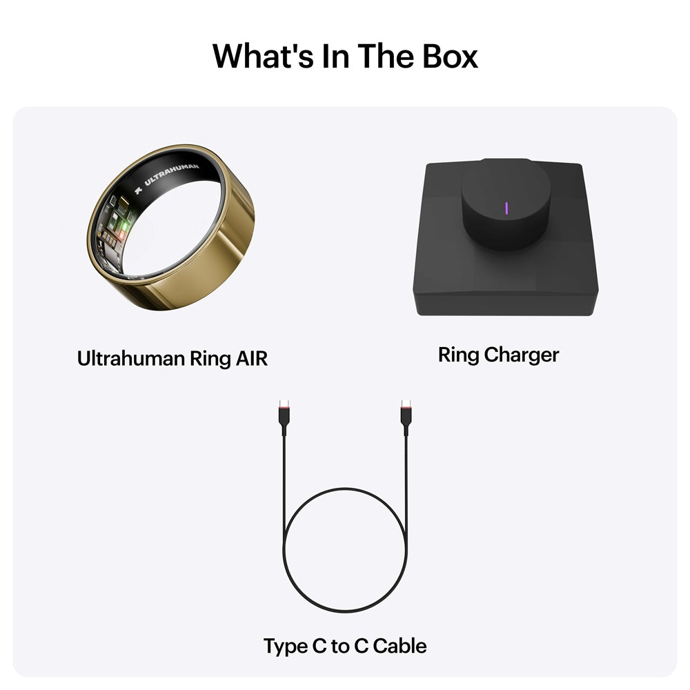 Ultrahuman Ring AIR Smart Ring in Bionic Gold