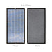 Ionmax aire x air purifier replacement filters set of 2 front and back