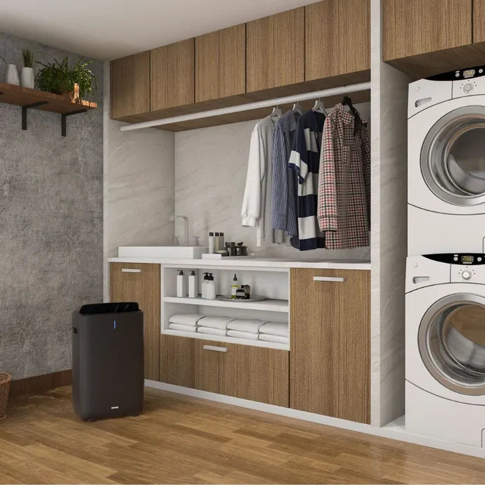 Ionmax Venta Dehumidifier in laundry