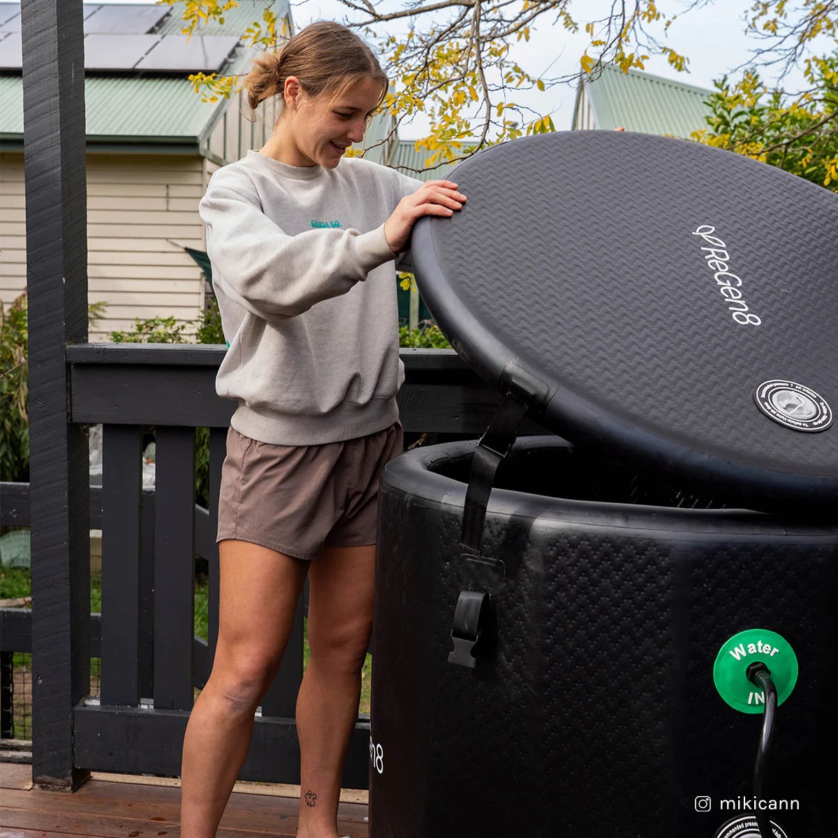 Lifespan Regen8 340L Ice Bath with 280W 3°C Chiller PolarBarrel T1