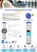 AquaCo coconut shell activated carbon water filter cartridges with super-seal cap for clean water