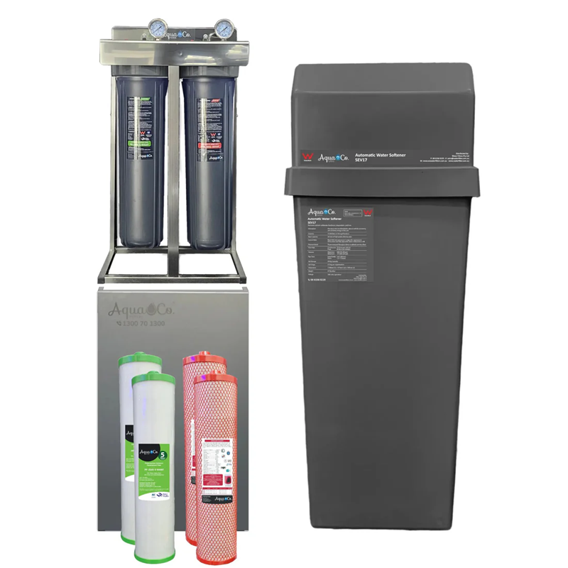 aquaco sev17 water softener with premium filtration spare filters