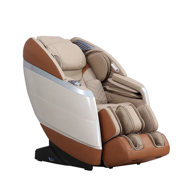 Masseuse Massage Chairs luxury beige and brown massage chair with ergonomic design and full body support