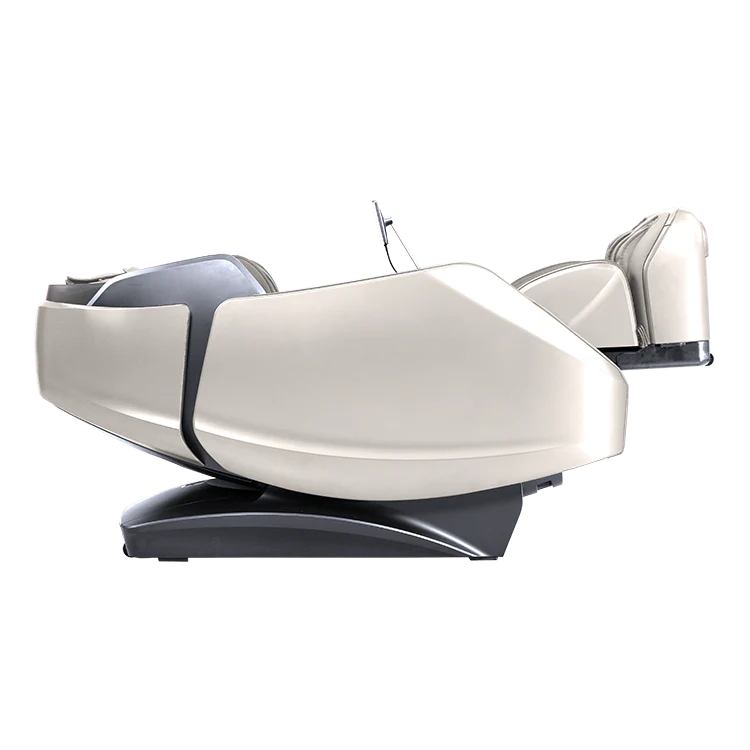 Modern white and gray massage chair by Masseuse Massage Chairs with ergonomic design and adjustable settings