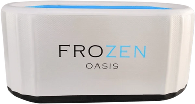 frozen oasis ice bath in white no chiller
