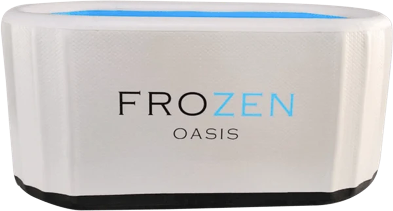 frozen oasis ice bath in white no chiller