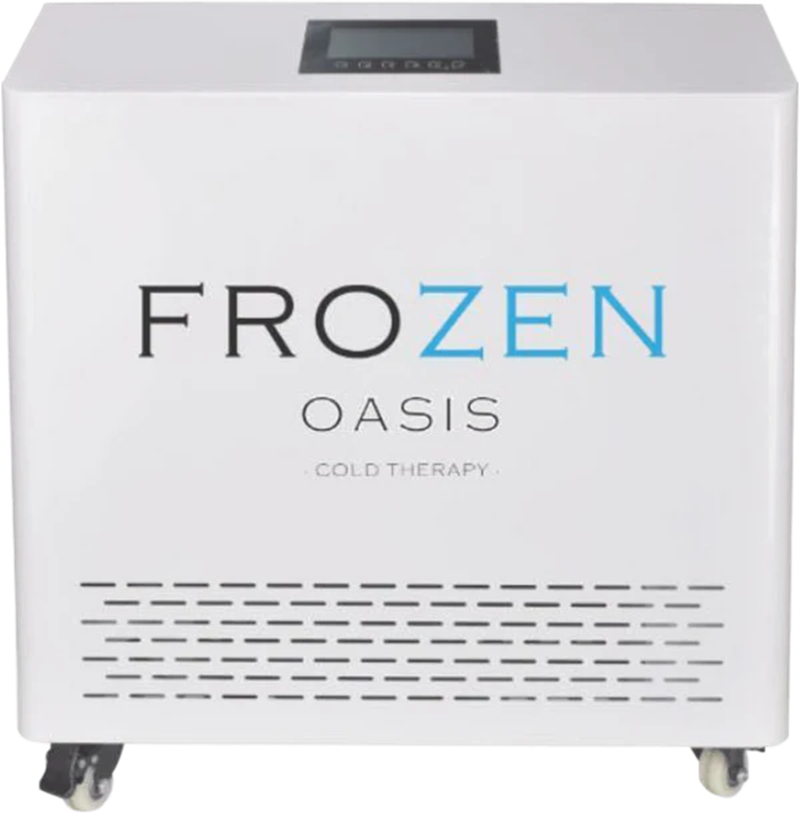 frozen oasis white ice bath chiller
