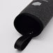 HYDROGEN HEALTH gray fabric hydrogen water bottle cover with black handle strap