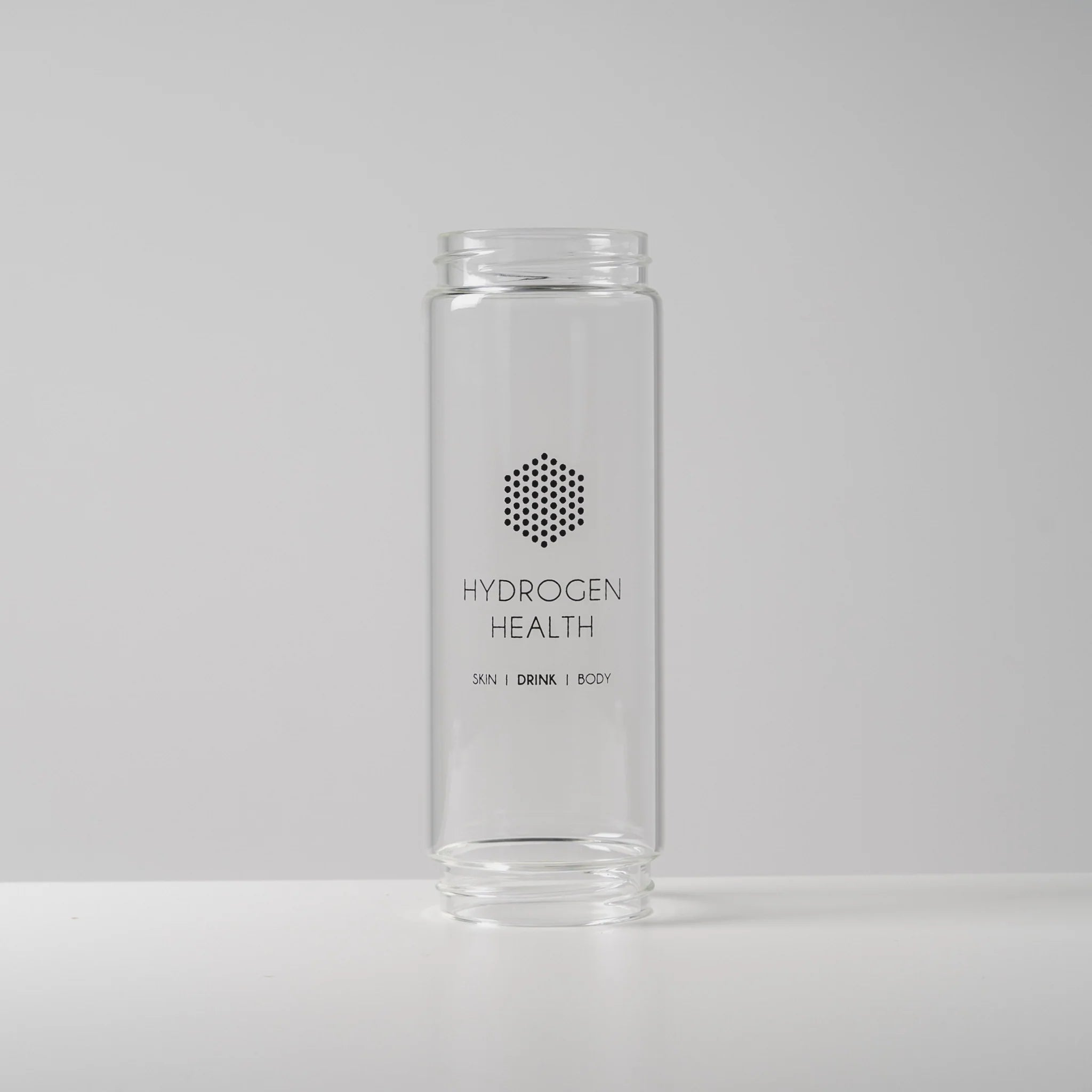 HYDROGEN HEALTH replacement water bottle glass for hydrogen water devices with clear durable design