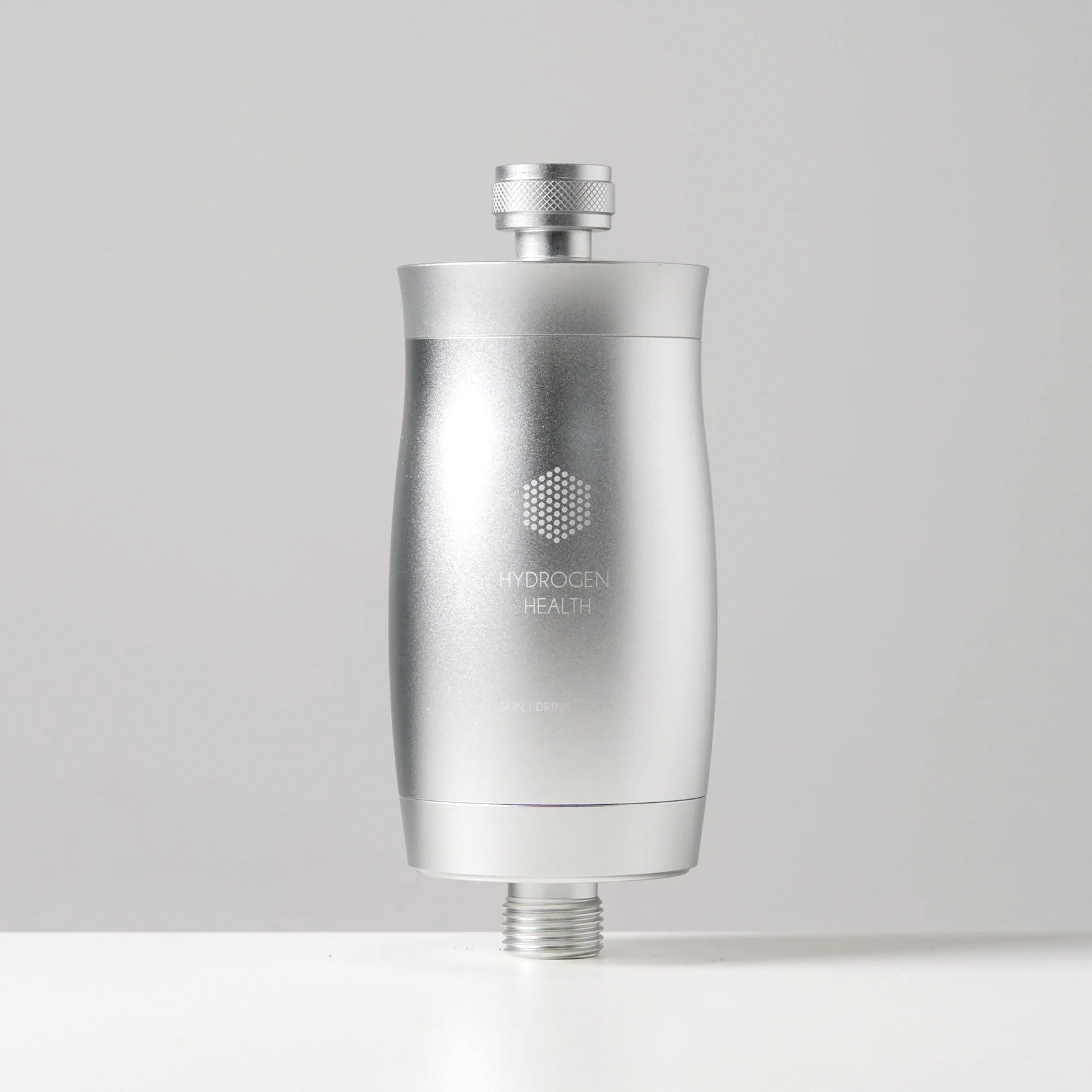 Silver Hydrogen Health shower filter for personal care with sleek modern design