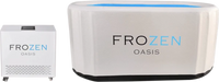 frozen oasis white inflatable ice bath with chiller