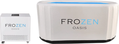 frozen oasis white inflatable ice bath with chiller