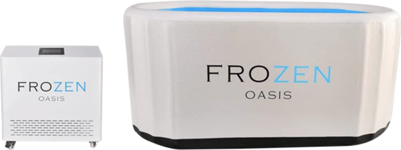 frozen oasis white inflatable ice bath with chiller