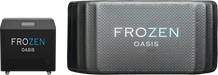 frozen oasis large ice bath in black with chiller