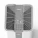 Ionmax air purifier with digital display and touch control panel in white and gray design