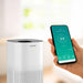Ionmax air purifier with smartphone app showing air quality monitoring and control