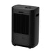 Ionmax black compact dehumidifier with digital display and side handles for easy portability