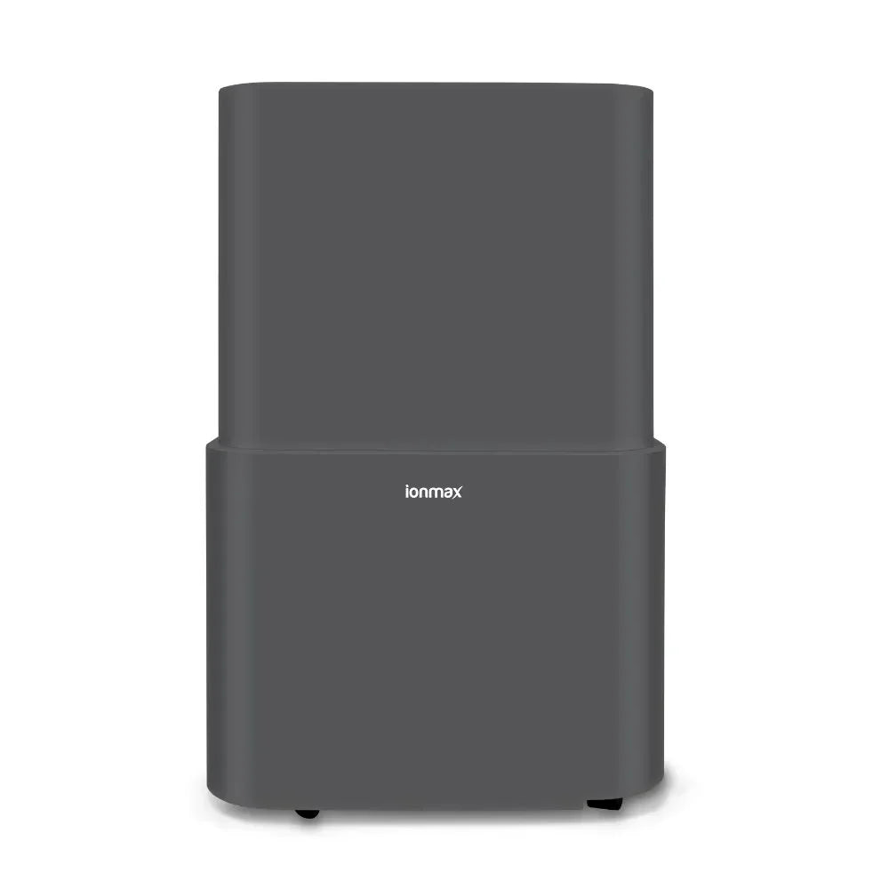 Ionmax black dehumidifier with sleek modern design for effective moisture control