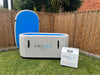 frozen oasis large inflatable ice bath in white with chiller and lid
