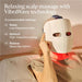 Therabody LED mask with relaxing scalp massage and customizable VibraWave technology settings