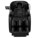 Lifespan Fitness black massage chair with cushioned headrest and adjustable arm controls