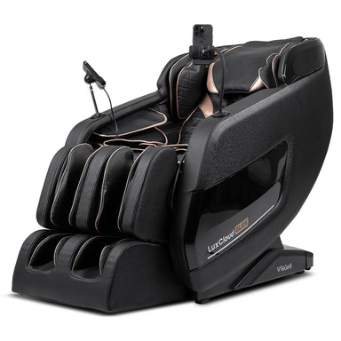 Lifespan Fitness black massage chair with foot and calf massager and smartphone holder