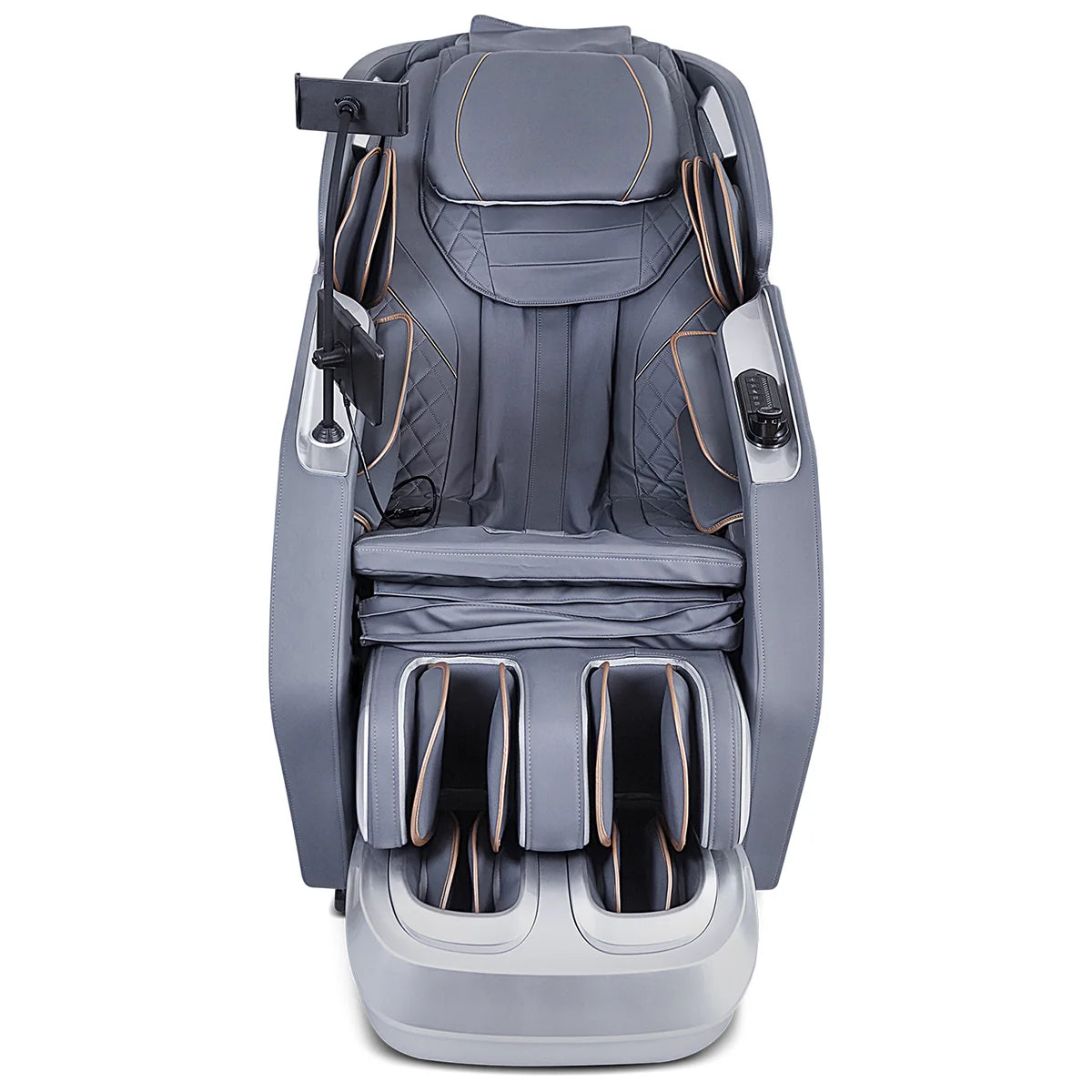 Lifespan Fitness gray massage chair with foot and arm massagers and remote control