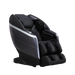 Black and silver Masseuse massage chair with ergonomic design and padded cushions for full body relaxation