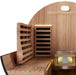 nuvie fusion hybrid barrel sauna backrests