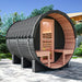 nuvie fusion hybrid barrel sauna left angle