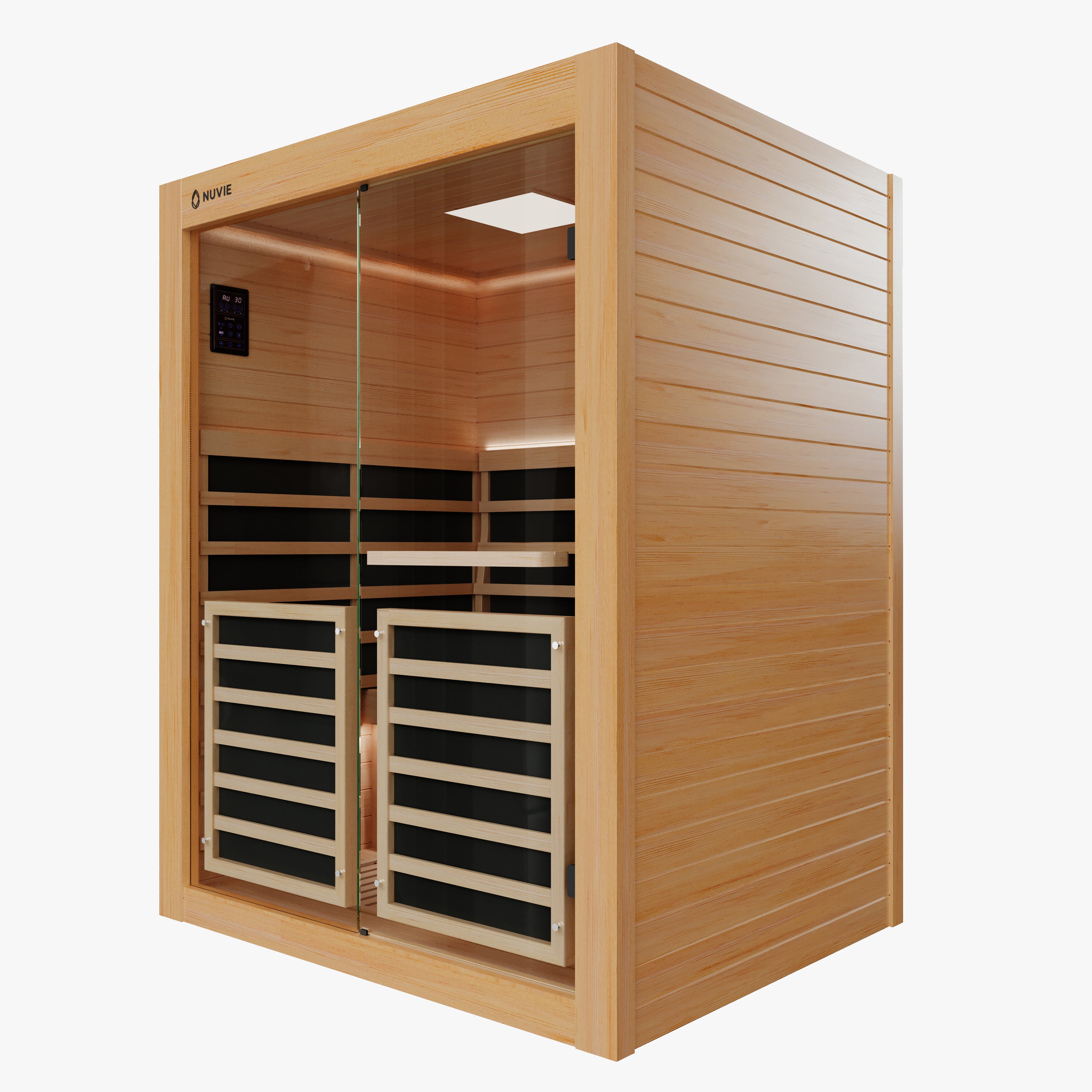 nuvie immerse 3 person spa right view
