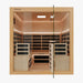 nuvie immerse 4-6 person infrared sauna door open