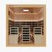 nuvie immerse 4-6 person infrared sauna doors closed