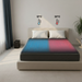 Oak Sleep cooled mattress pad showing dual temperature zones with blue cooling at 12C and red warming at 25C