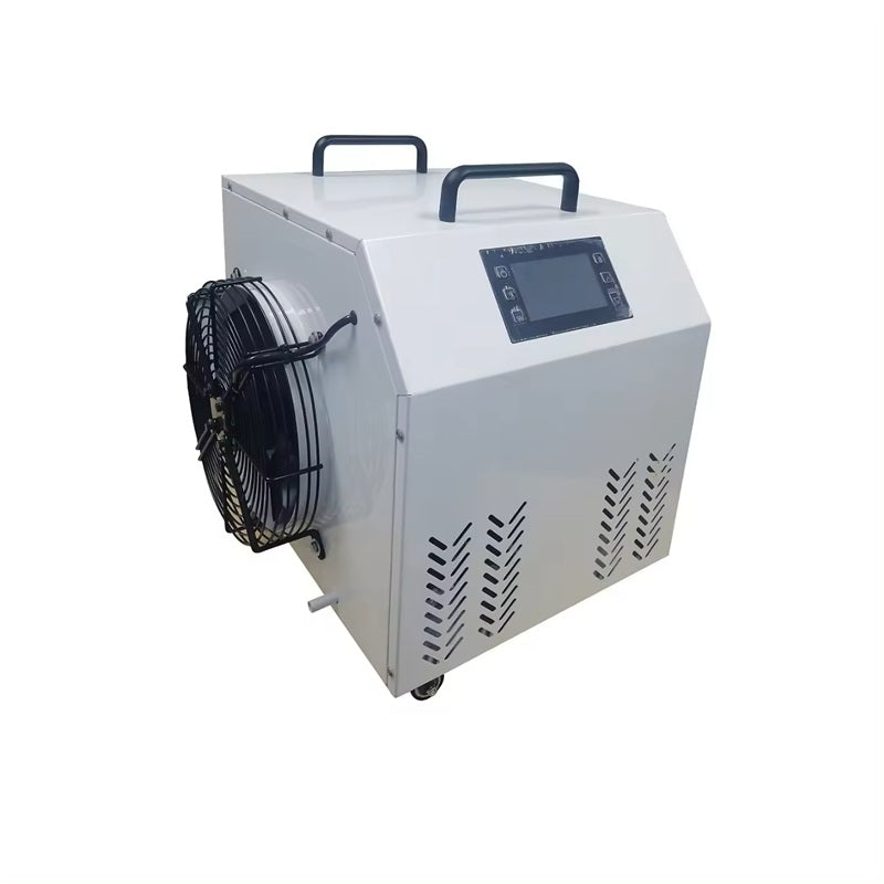 oval ice bath chiller in white