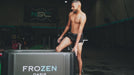 customers using frozen oasis ice bath in black