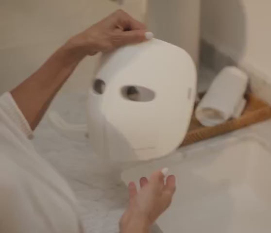 customers using therabody theraface LED mask