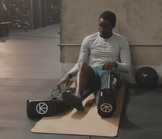 customers using therabody recoveryair jetboots compression boots
