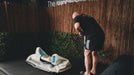 set up and use of frozen oasis ice bath in white