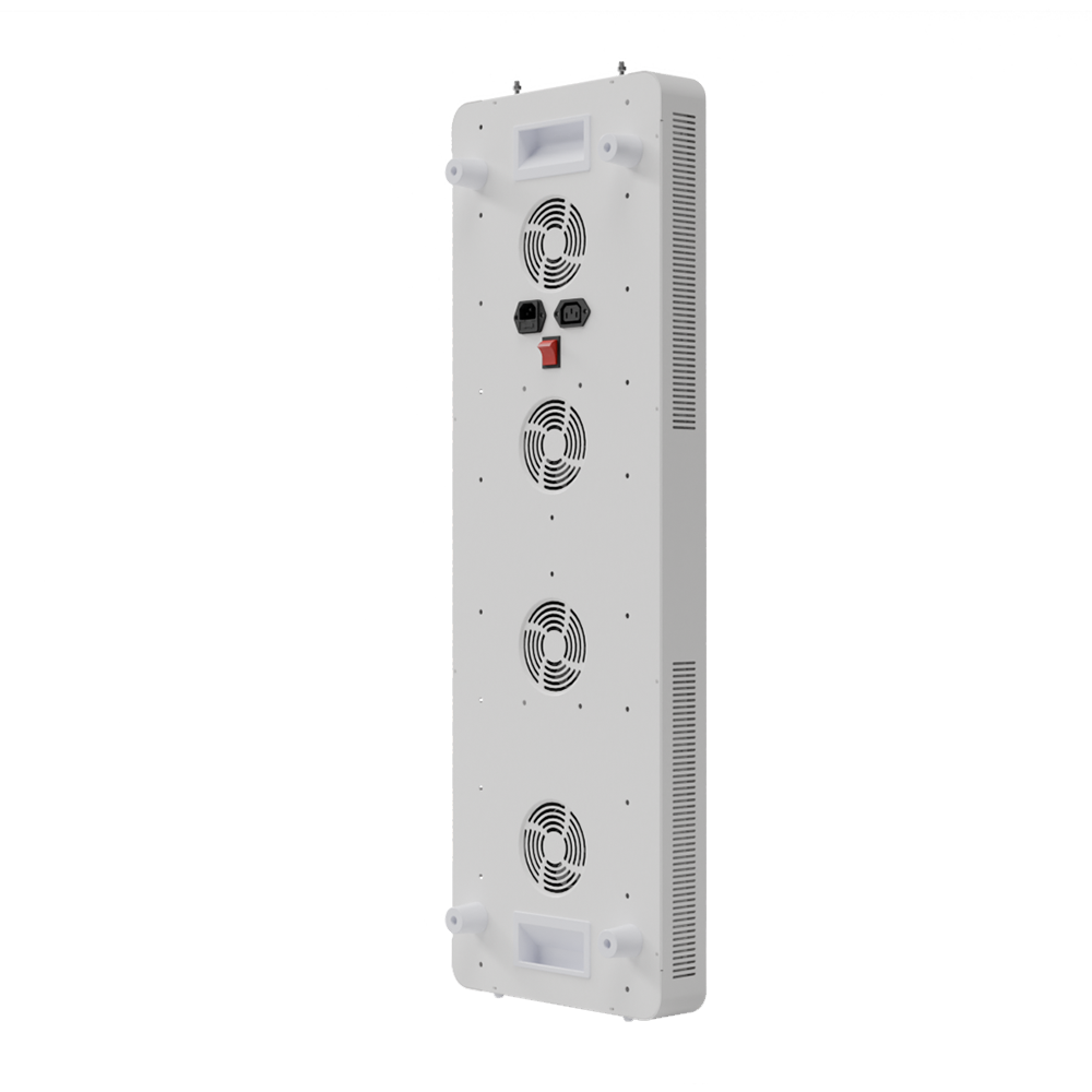 Frozen Oasis red light therapy panel with multiple cooling fans and power switches