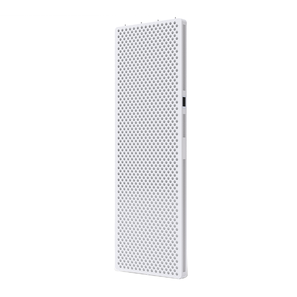 Frozen Oasis sleek white red light therapy panel with multiple LED bulbs for skin and health therapy