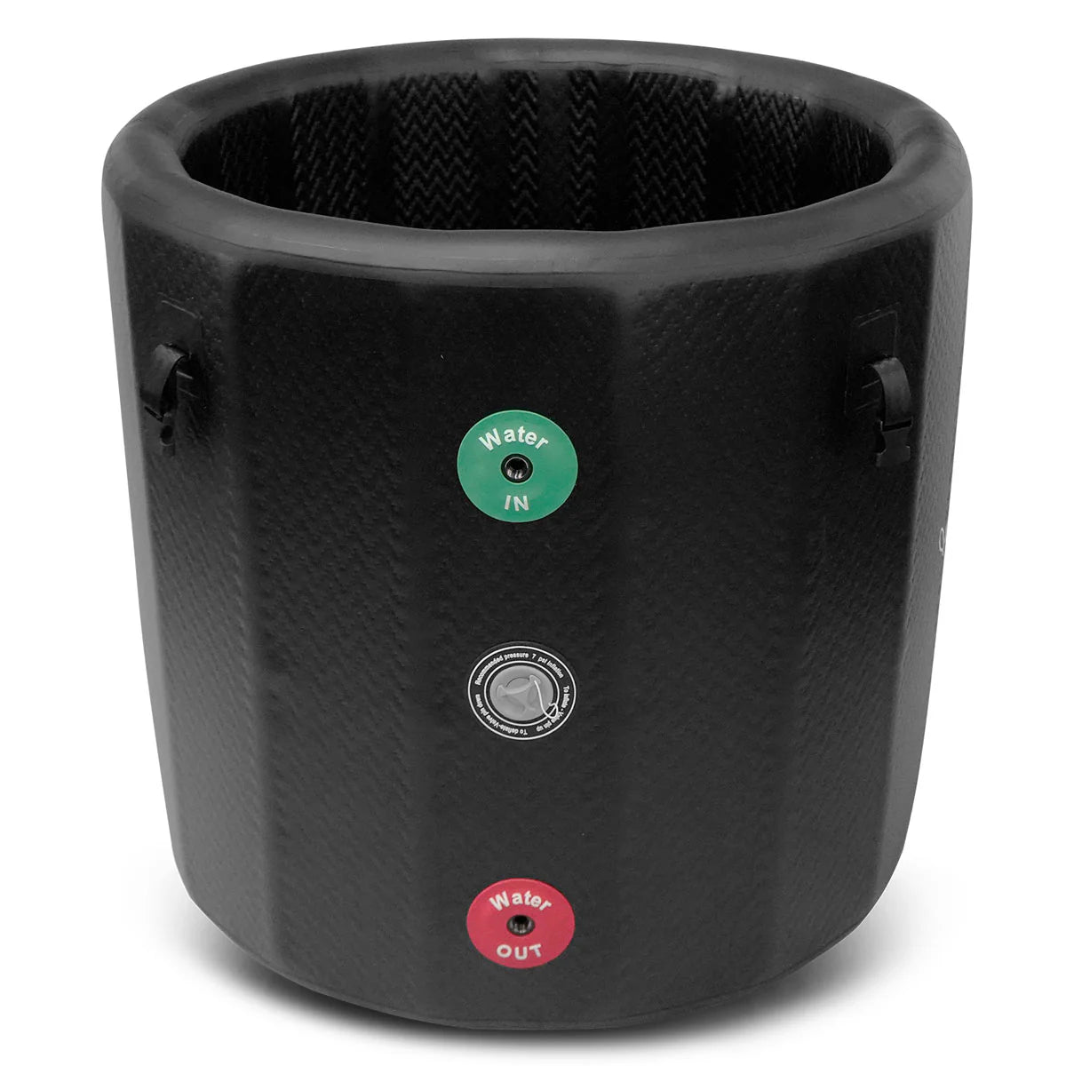 Lifespan Fitness black portable ice bath with water in and out controls for recovery