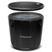 Lifespan Fitness black Polar Barrel ice bath with removable cover filled with ice water