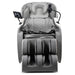 Lifespan Fitness gray massage chair with adjustable headrest and foot massager for full body relaxation