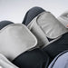 Lifespan Fitness massage chair leg and calf massager with gray cushioned wrap design