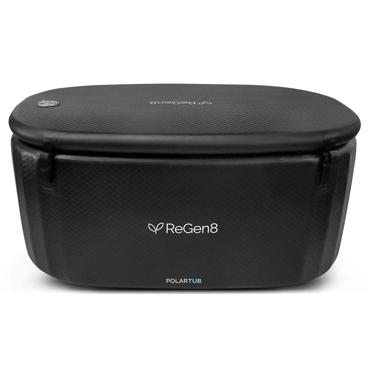 Lifespan Fitness ReGen8 PolarTub black ice bath with insulated cover for cold therapy recovery