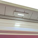 Lifespan Fitness sauna interior ceiling with built-in lighting and wooden panel design